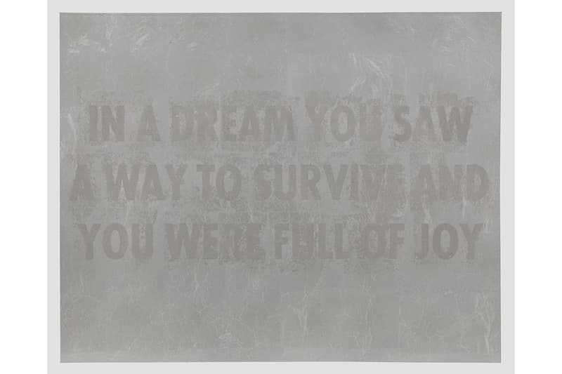 hauser wirth jenny holzer print editions in a dream artists for new york fundraiser