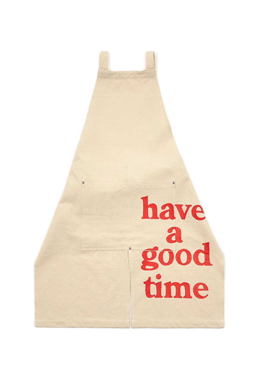 Have A Good Time Logo Apron Spring Summer 2021 SS21 Outerwear Jil Sander Fashion Item Menswear Unisex Womenswear Goodhood London Clothes Stores Shops Open Cooking Chef Gear