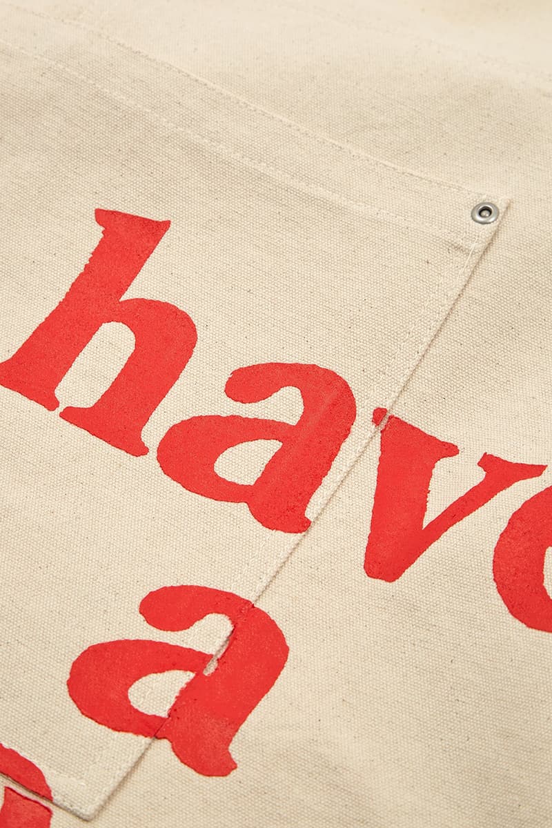 Have A Good Time Logo Apron Spring Summer 2021 SS21 Outerwear Jil Sander Fashion Item Menswear Unisex Womenswear Goodhood London Clothes Stores Shops Open Cooking Chef Gear