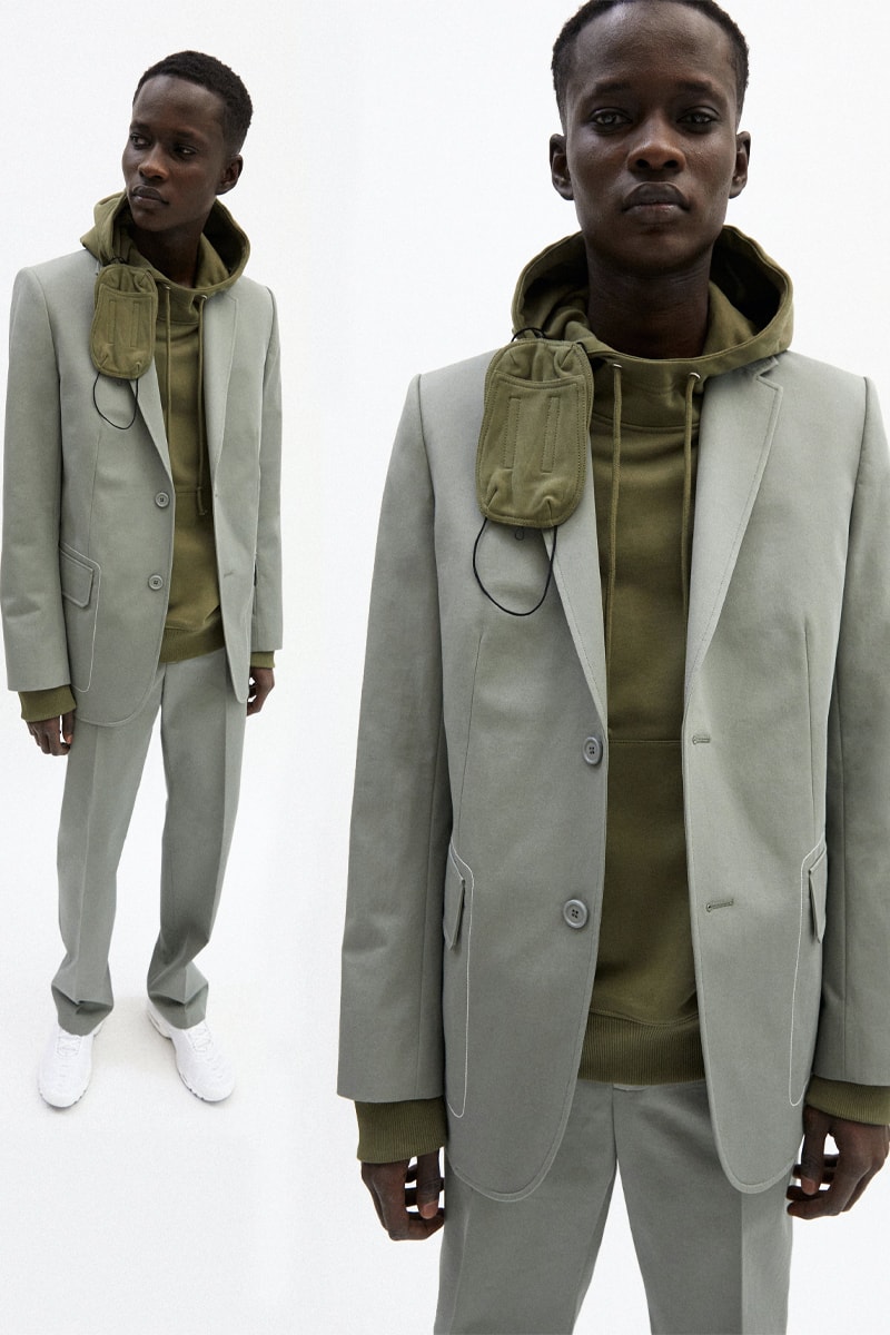 Helmut Lang Highlights Multi-Functional Pieces For Its Fall/Winter 2021 Collection Lookbooks Maggie Maurer Maggie Joy Maurer Puffer Vest Weatherproof functional seasonal garments hi-tech materials denim