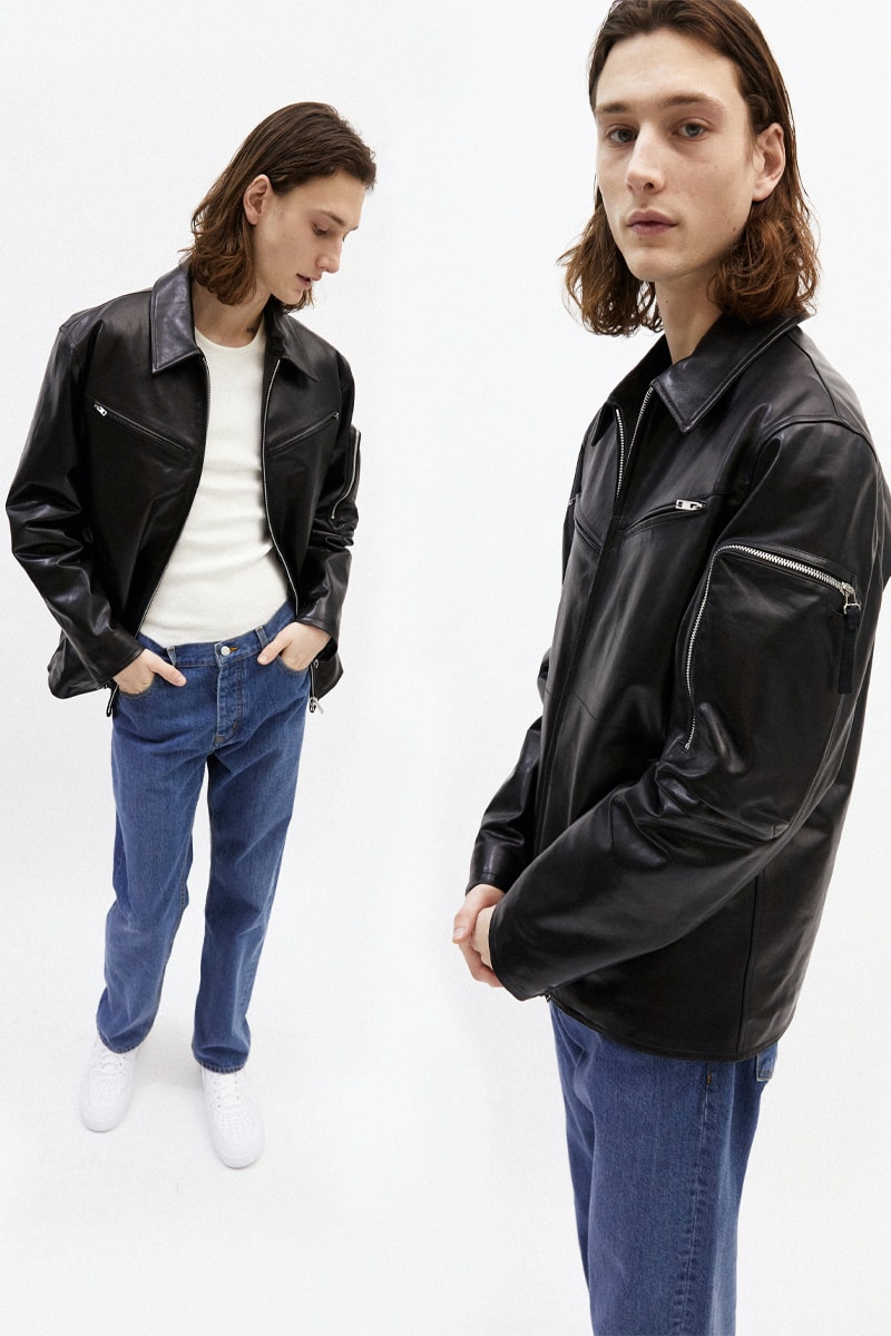 Helmut Lang Highlights Multi-Functional Pieces For Its Fall/Winter 2021 Collection Lookbooks Maggie Maurer Maggie Joy Maurer Puffer Vest Weatherproof functional seasonal garments hi-tech materials denim