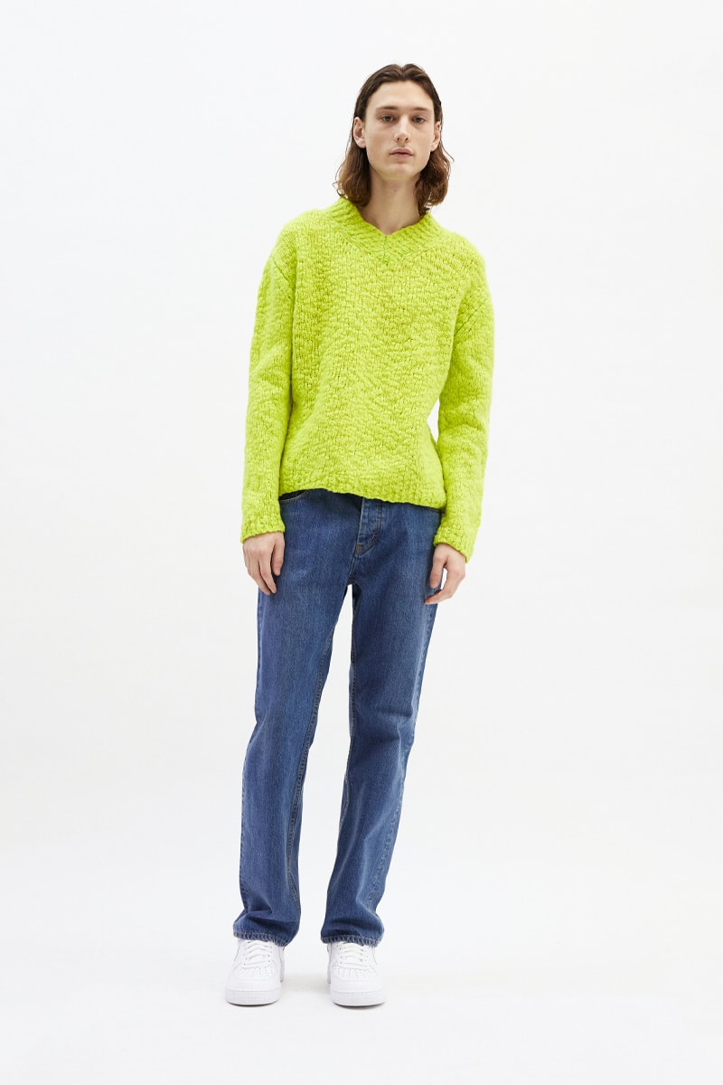 Helmut Lang Highlights Multi-Functional Pieces For Its Fall/Winter 2021 Collection Lookbooks Maggie Maurer Maggie Joy Maurer Puffer Vest Weatherproof functional seasonal garments hi-tech materials denim