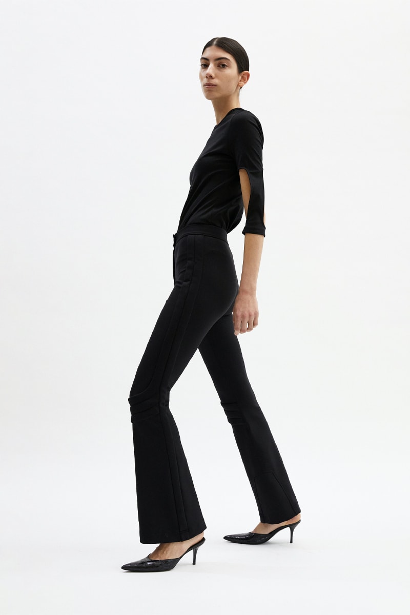 Helmut Lang Highlights Multi-Functional Pieces For Its Fall/Winter 2021 Collection Lookbooks Maggie Maurer Maggie Joy Maurer Puffer Vest Weatherproof functional seasonal garments hi-tech materials denim