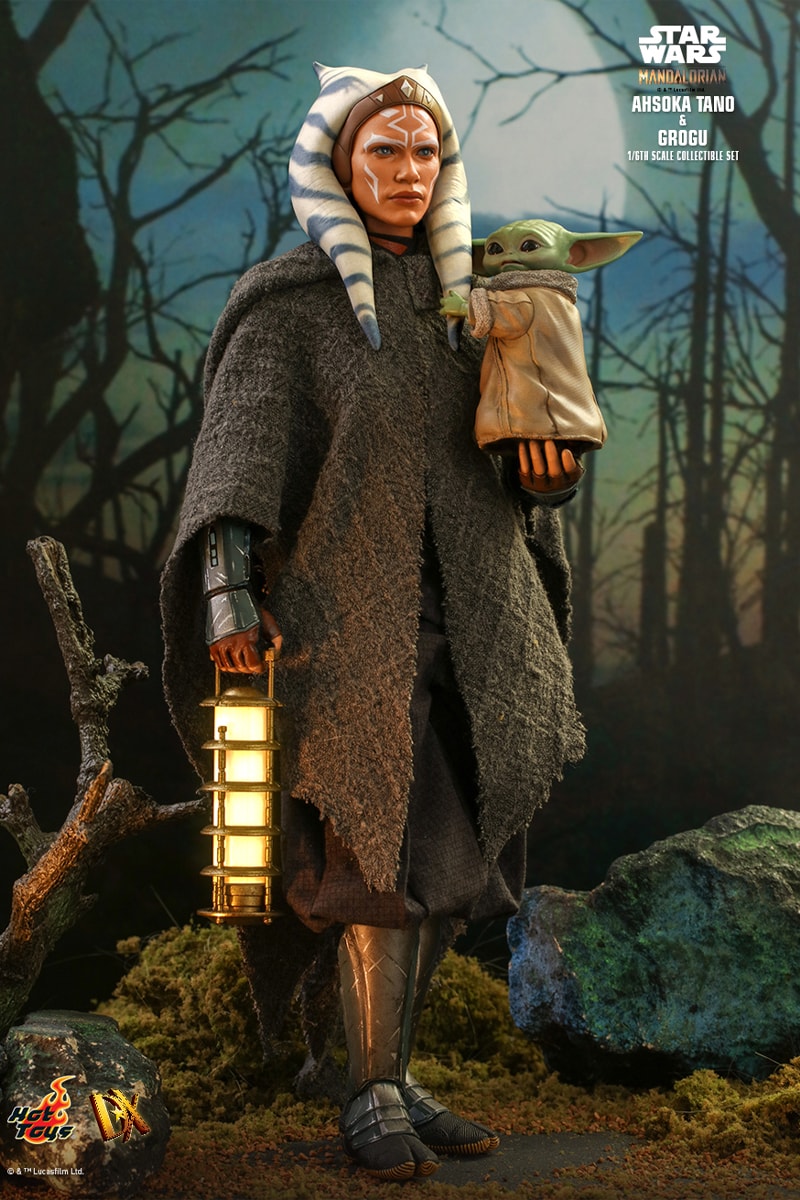 hot toys sideshow collectibles star wars the mandalorian ahsoka tano grogu baby yoda 1 6th scale figures models 