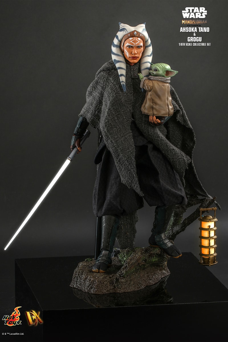 hot toys sideshow collectibles star wars the mandalorian ahsoka tano grogu baby yoda 1 6th scale figures models 