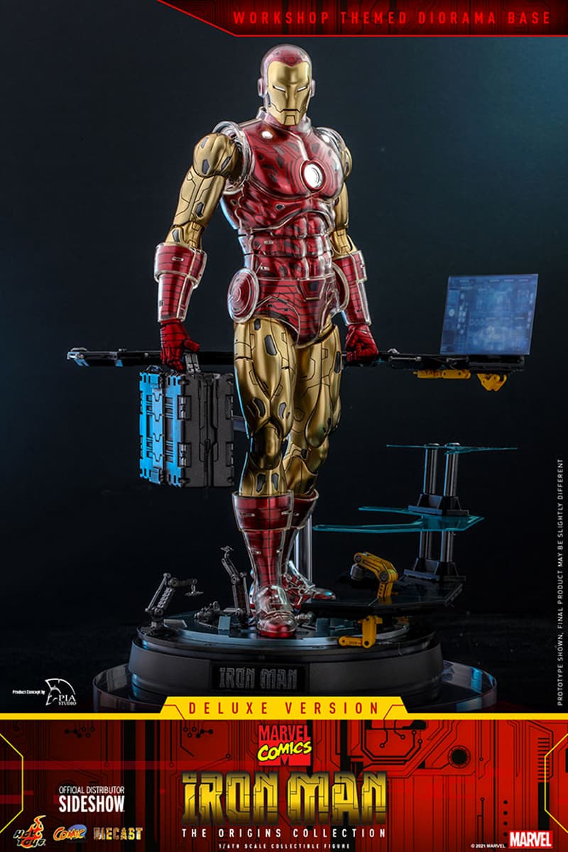 Hot Toys Origins Collection Marvel Comics Iron Man Figure | Hypebeast