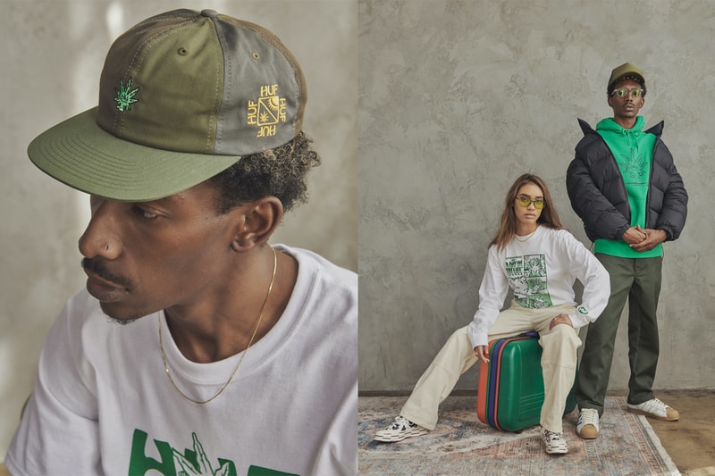 HUF Reaches New Heights With Latest 420 Capsule Collection Lookbook Green Buddy weed joints marijuana 4/20 elle banes vintage 