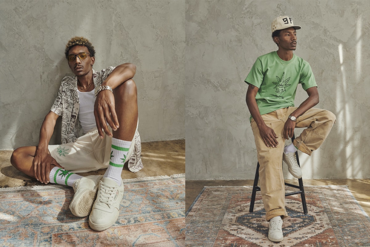 HUF Reaches New Heights With Latest 420 Capsule Collection Lookbook Green Buddy weed joints marijuana 4/20 elle banes vintage 