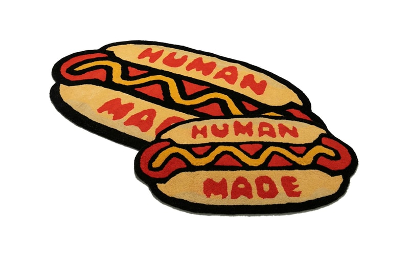 HUMAN MADE Hot Dog Rug accessories home lifestyle menswear streetwear nigo pharrell release