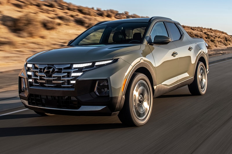 hyundai 2022 santa cruz pickup truck compact tucson release info