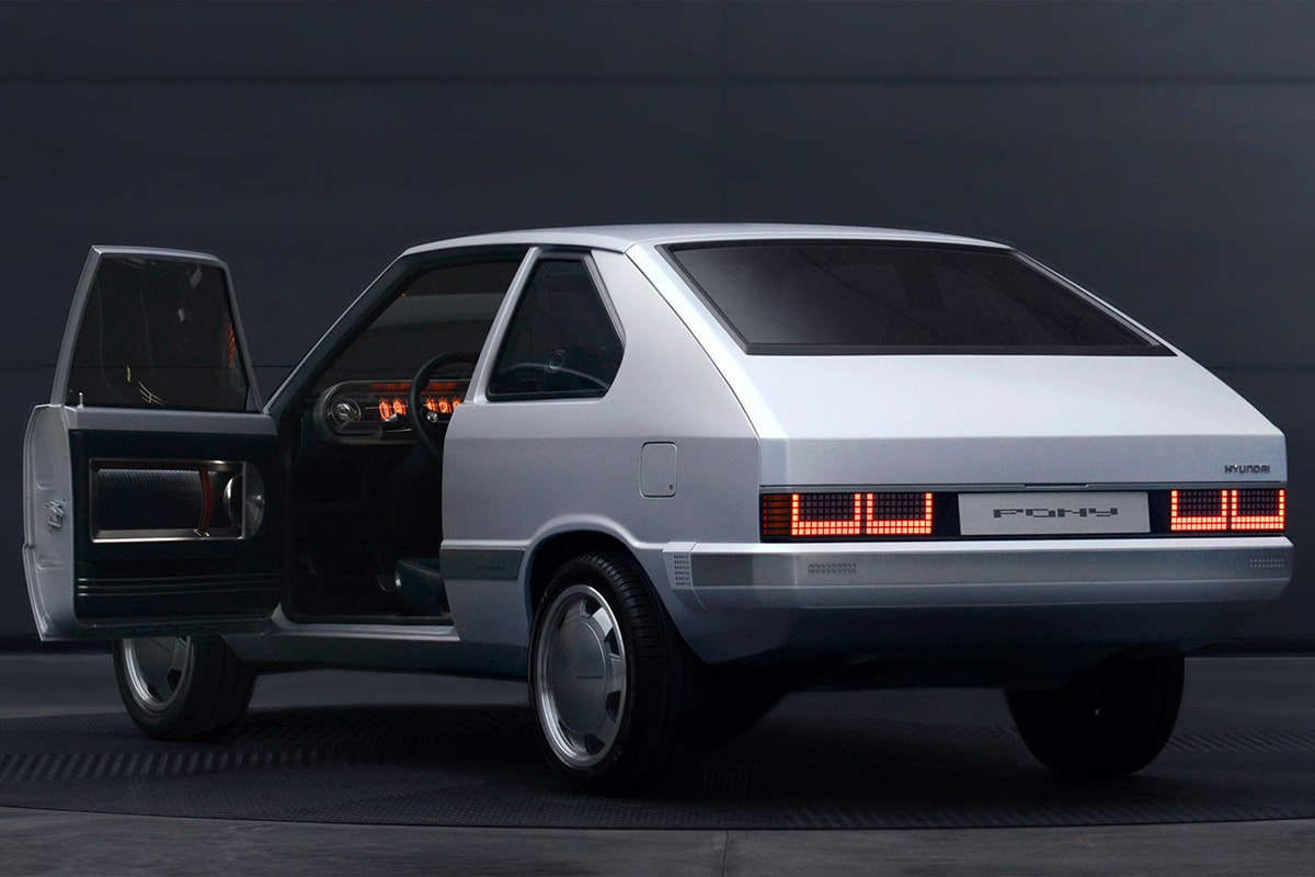 hyuntai 1975 pony heritage electric car vehicle makeover custom concept motorstudio busan museum 