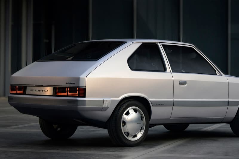 hyuntai 1975 pony heritage electric car vehicle makeover custom concept motorstudio busan museum