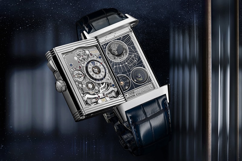 Jaeger-LeCoultre Reverso Hybris Mechanica Calibre 185 watch design white gold sapphire swiss horology 