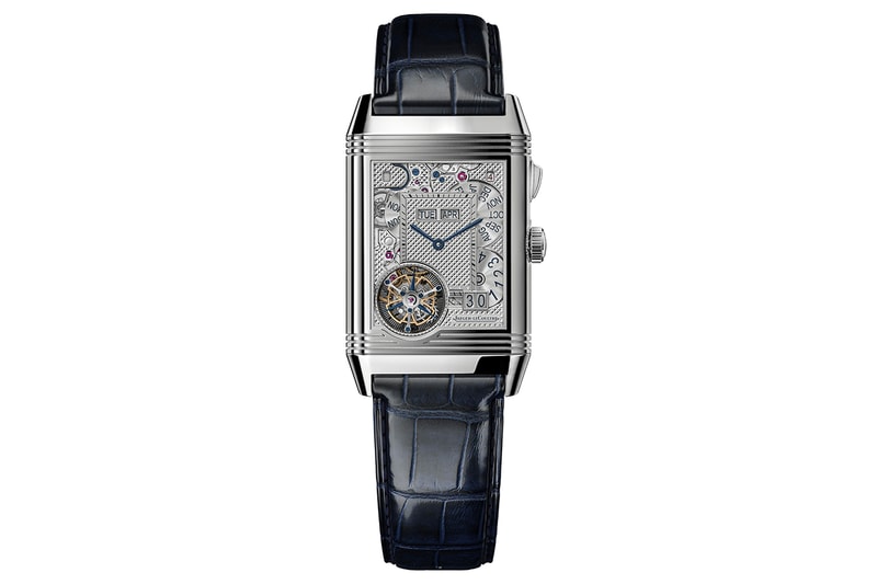 Jaeger-LeCoultre Reverso Hybris Mechanica Calibre 185 watch design white gold sapphire swiss horology 