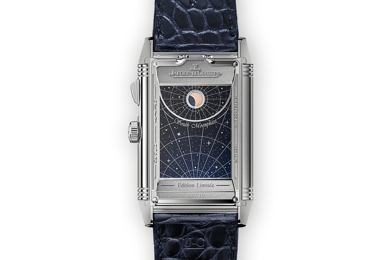 Jaeger-LeCoultre Reverso Hybris Mechanica Calibre 185 watch design white gold sapphire swiss horology 