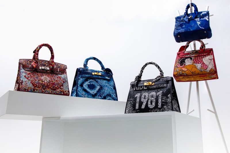 Hermès Birkin by Jay Ahr Closer Looks Artist Studio Rework Paint Bandana Series