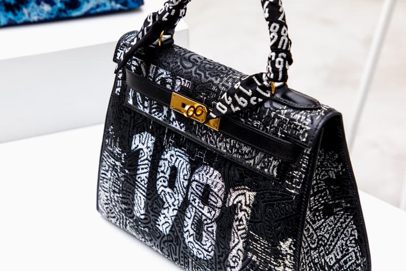 Hermès Birkin by Jay Ahr Closer Looks Artist Studio Rework Paint Bandana Series