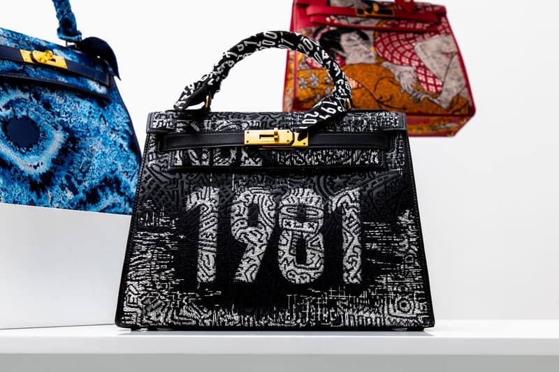 Hermès Birkin by Jay Ahr Closer Looks Artist Studio Rework Paint Bandana Series