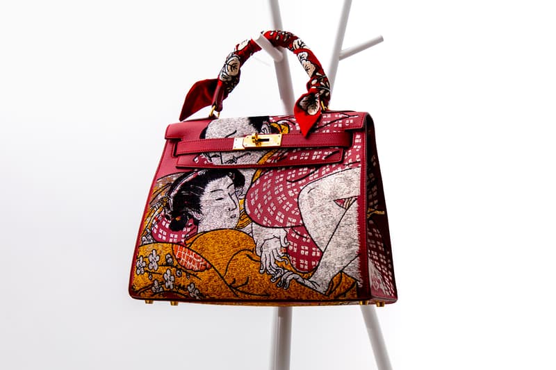 Hermès Birkin by Jay Ahr Closer Looks Artist Studio Rework Paint Bandana Series