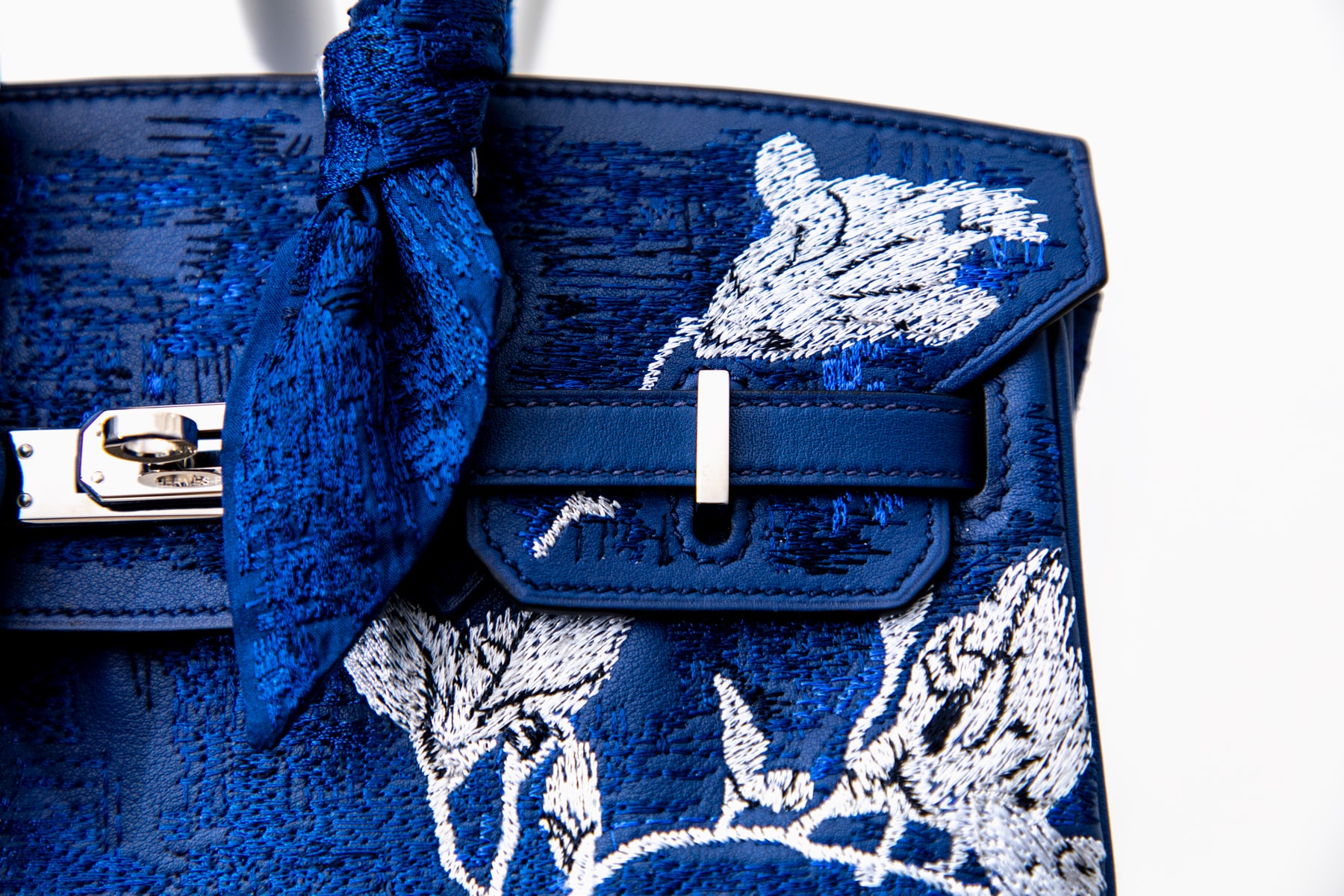 Hermès Birkin by Jay Ahr Closer Looks Artist Studio Rework Paint Bandana Series