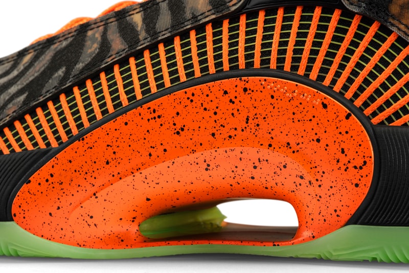 jayson tatum air michael jordan brand 35 pe player edition animal instincts tiger orange boston celtics official release date info photos price store list buying guide