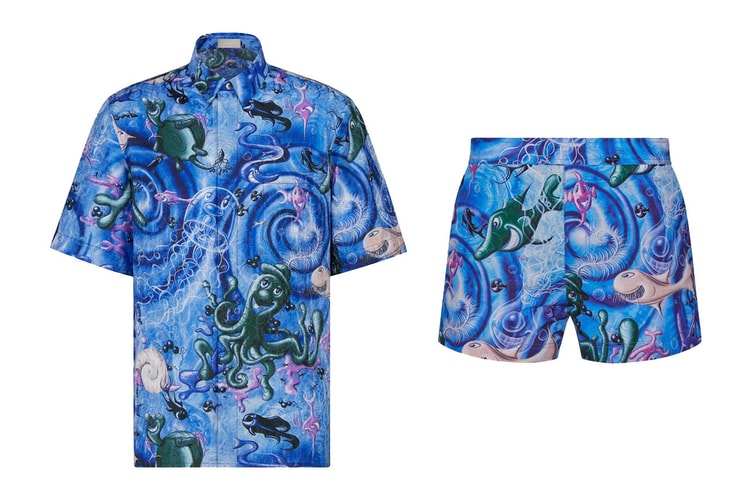 Sunbathe in Style With Dior and Kenny Scharf's Artistic Swimwear