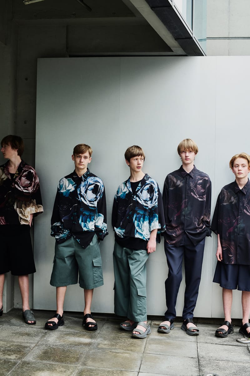 LAD MUSICIAN 22AW MONSTER FLOWER NAVY 新品｜メンズ