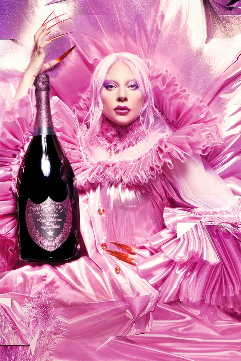 Lady Gaga x Dom Pérignon Champagne Bottle Born This Way Foundation 'Chromatica' Alcohol Food Beverage Campaign Launch Release Date Drop Little Monsters