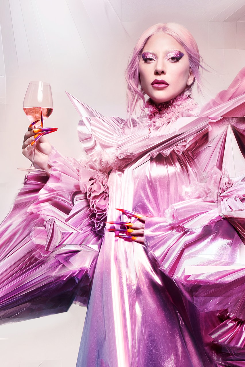 Lady Gaga x Dom Pérignon Champagne Bottle Born This Way Foundation 'Chromatica' Alcohol Food Beverage Campaign Launch Release Date Drop Little Monsters