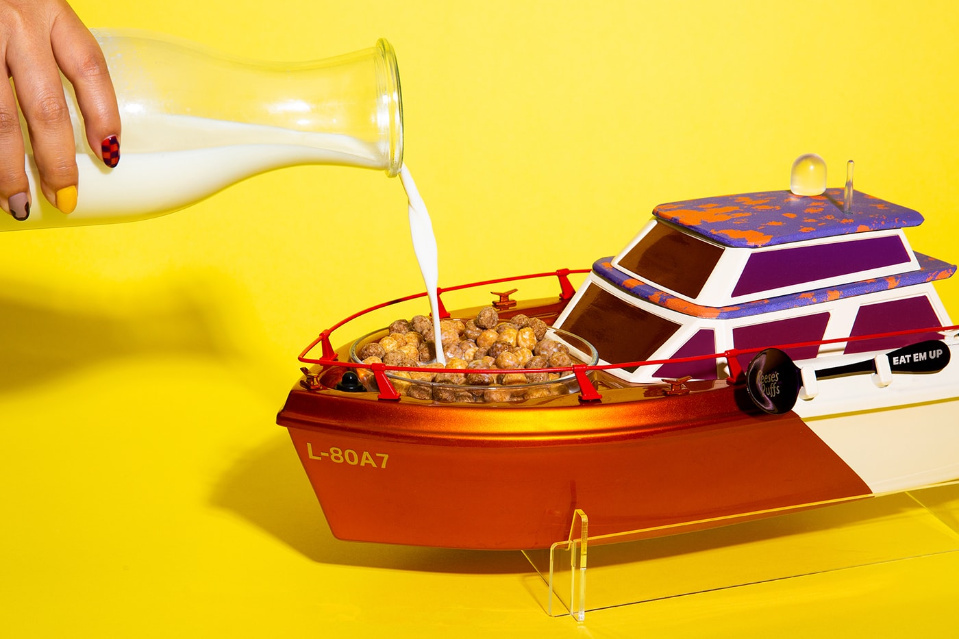 Lil Yachty and REESE’S PUFFS dropping Lil Yacht Boat Cereal Collaboration cereal reese's