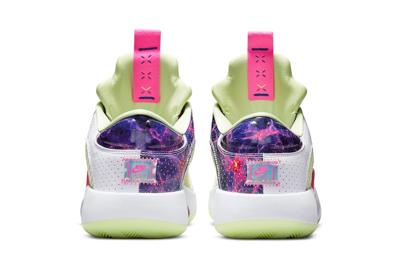 luka doncic air jordan 35 low white purple pink galaxy green glow DJ9805 190 release date info store list buying guide photos price 