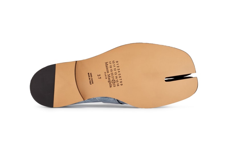 Maison Margiela Tabi Loafers Painted White Paint Effect Design Split Toe Formal Shoe Leather Dover Street Market London Store Open Shop Online DSML DSM