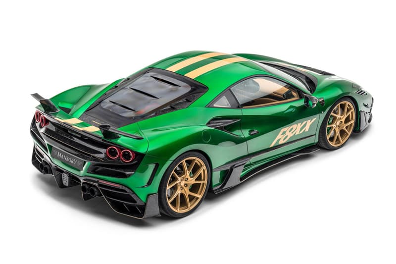 Mansory F8XX Ferrari F8 Tributo Custom Carbon Fiber Italian Supercar Power Speed Performance Tune Wide Body Kit Catania Green Maranello 