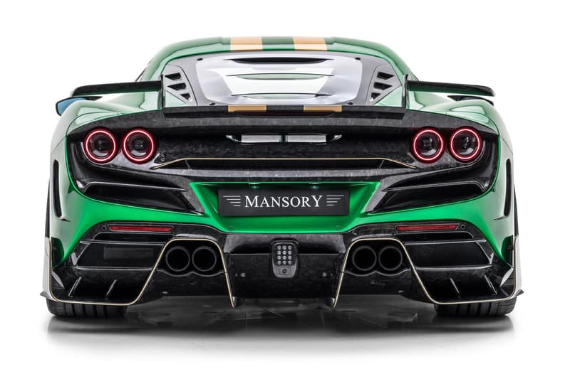 Mansory F8XX Ferrari F8 Tributo Custom Carbon Fiber Italian Supercar Power Speed Performance Tune Wide Body Kit Catania Green Maranello 