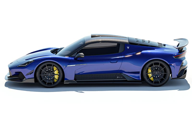 Maserati MC20 "Aria" Aerokit by 7designhouse Widebody Blue Hypercar Hybrid Ferrari