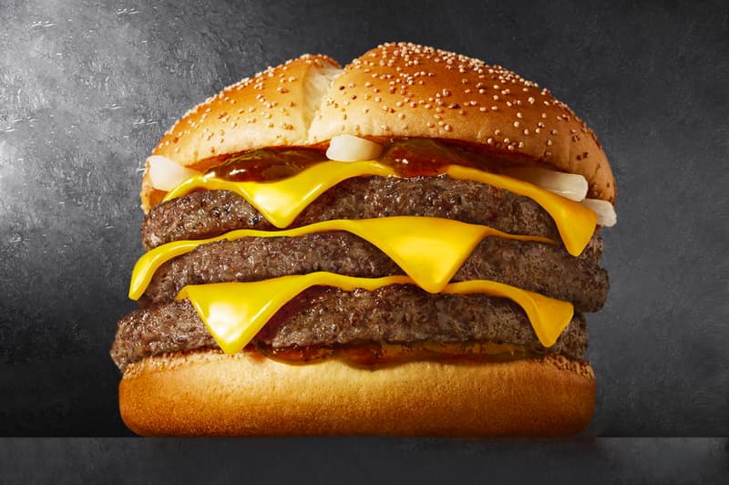 McDonalds Japan Triple thick beef Samurai Mac burger info beef japan grilled soy sauce beef patties meat fast food 