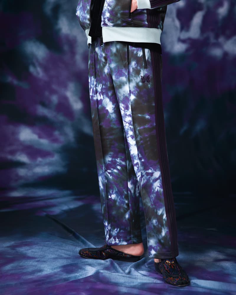 NEEDLES Tie-Dye Tracksuit Collection SS21 NEPENTHES japan release date info buy price colorway spring summer 2021 red blue pants hat butterfly