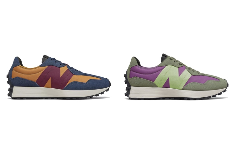 The New Balance 327 Releases in Colorful "Natural Indigo" and "Sour Grape" Makeups