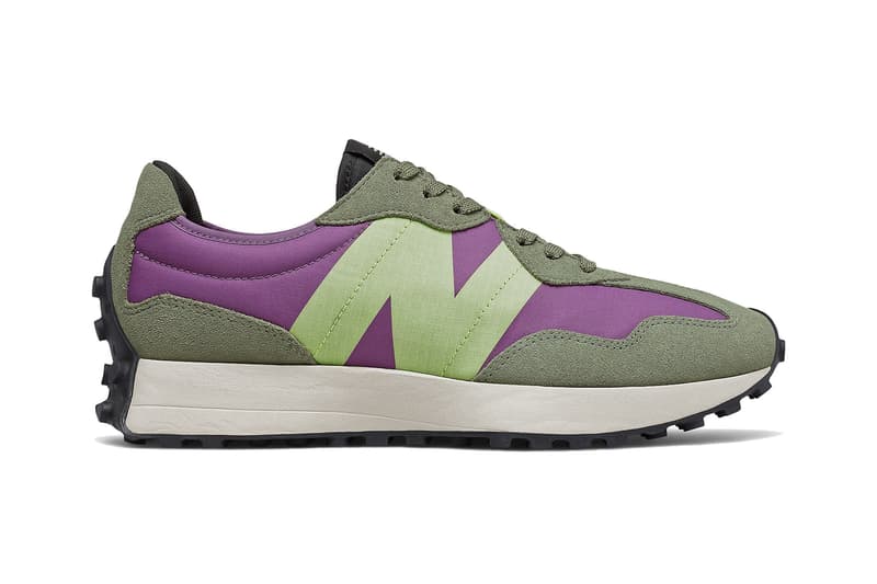 new balance 327 natural indigo sour grape bleached lime glo faded workwear blue yellow red purple green official release date info photos price store list buying guide