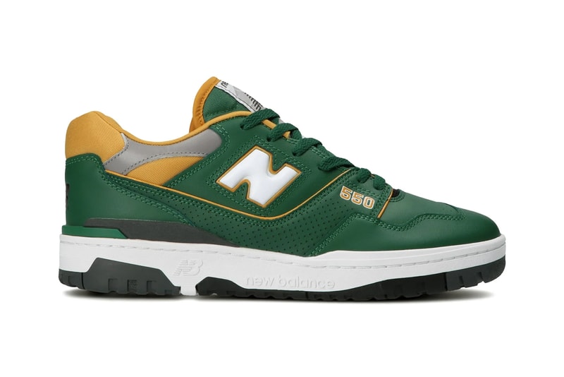 new balance 550 retro basketball shoe navy blue yellow red green gold white official release date info photos price store list buying guide