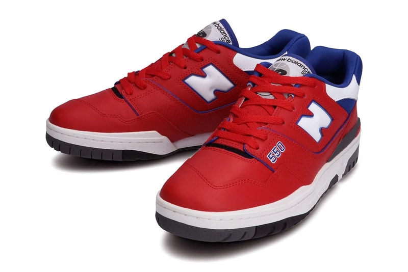 new balance 550 retro basketball shoe navy blue yellow red green gold white official release date info photos price store list buying guide