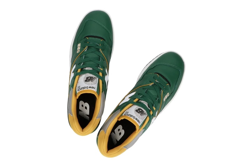 new balance 550 retro basketball shoe navy blue yellow red green gold white official release date info photos price store list buying guide