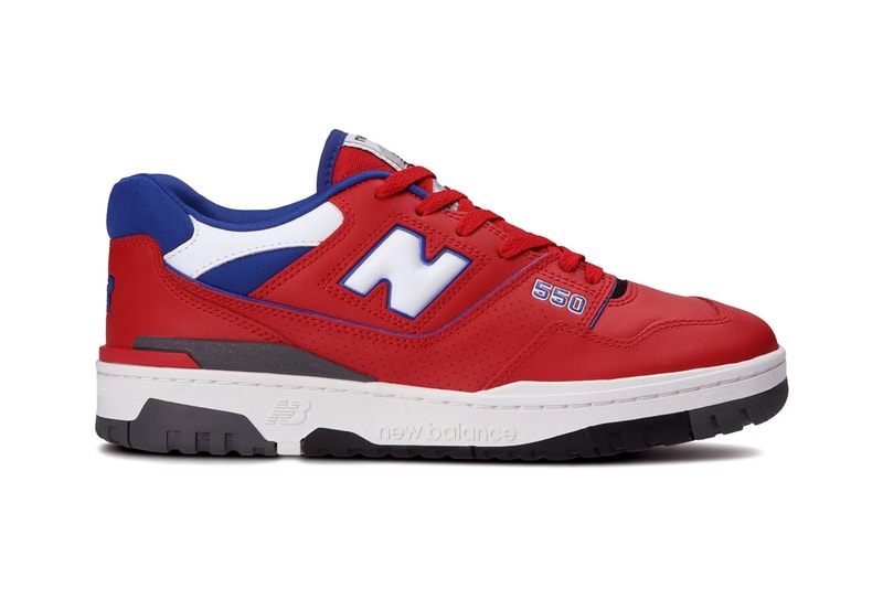 new balance 550 retro basketball shoe navy blue yellow red green gold white official release date info photos price store list buying guide