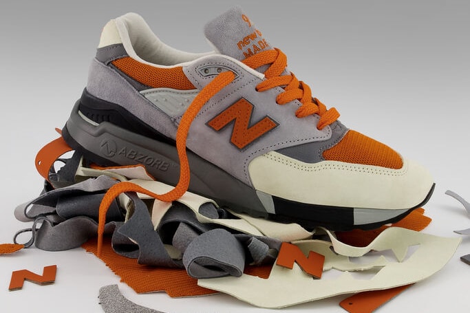 New Balance MADE Responsibly Made in U.S.A. 998 Surplus Materials Sustainability Old Fabrics Mismatch Rare Sneaker Release Information Drop Date Closer First Look