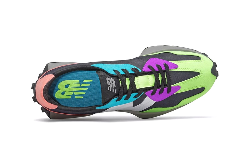 New Balance MS327V1 Paradise pink black release menswear streetwear kicks shoes trainers runners spring summer 2021 ss21 collection footwear release