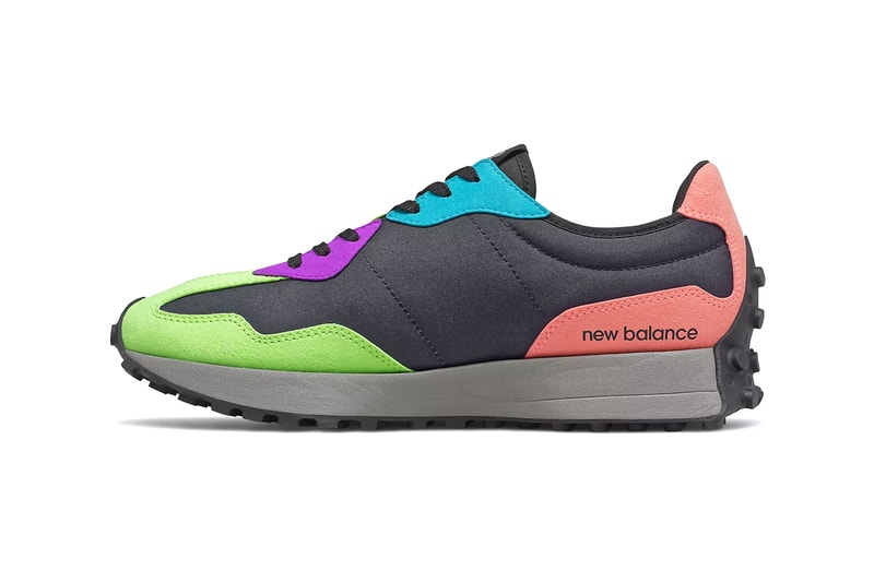 New Balance MS327V1 Paradise pink black release menswear streetwear kicks shoes trainers runners spring summer 2021 ss21 collection footwear release