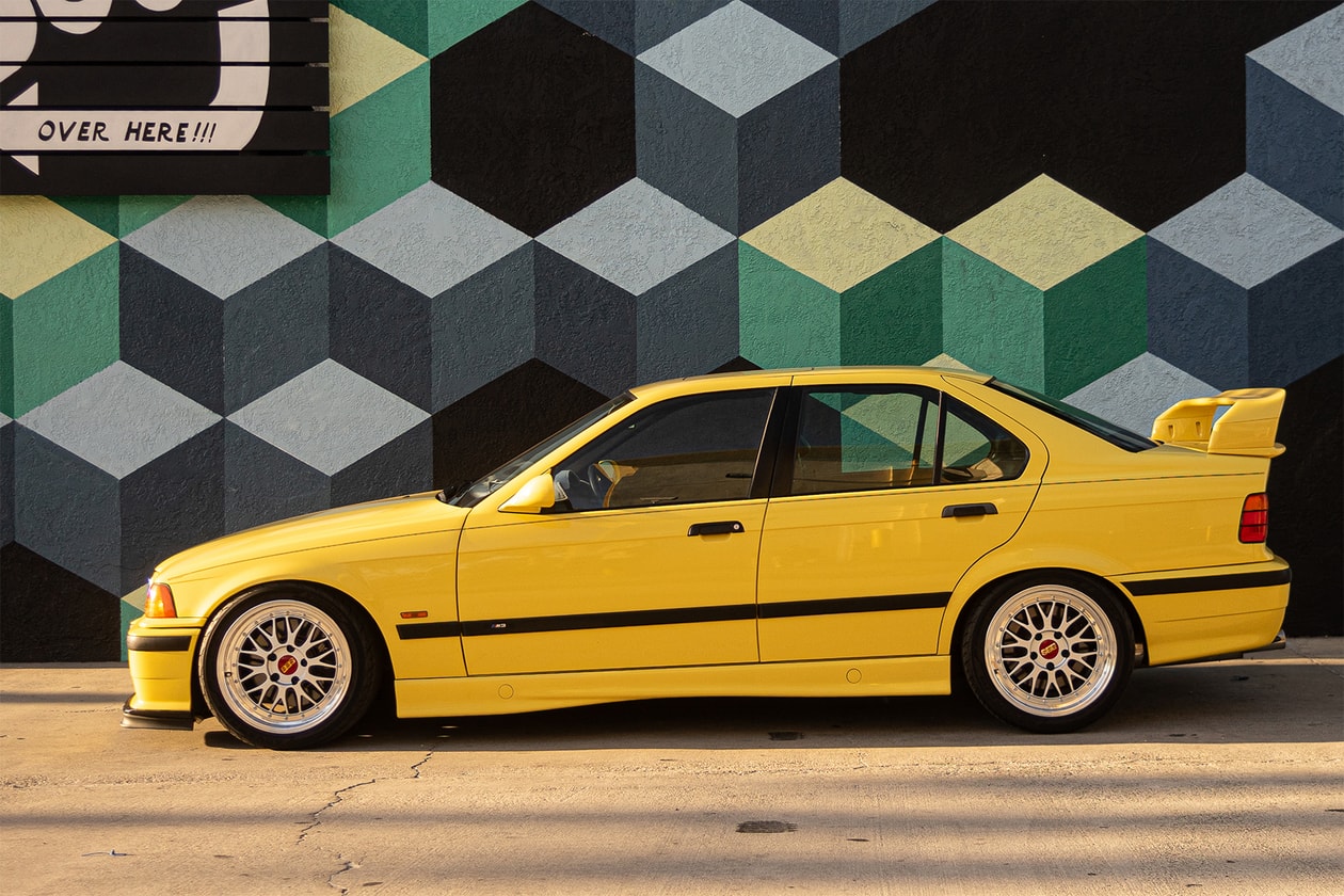 Nick Sisombath of Collegium and His BMW M3 E36 Drivers HYPEBEAST Car Club Dakar Yellow 3/4/5 Rare