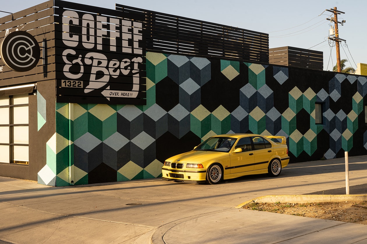 Nick Sisombath of Collegium and His BMW M3 E36 Drivers HYPEBEAST Car Club Dakar Yellow 3/4/5 Rare