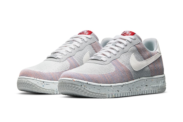 Nike Air Force 1 Crater Flyknit "Wolf Grey" Supplies Stretchy Sustainable Style