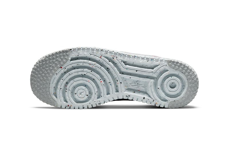 nike sportswear air force 1 crater flyknit wolf grey pure platinum gym red white DC4831 002 official release date info photos price store list buying guide
